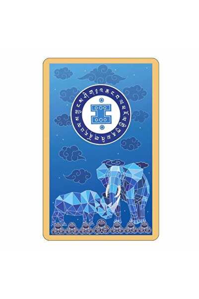 Feng Shui Card de protectie cu elefant si rinocer