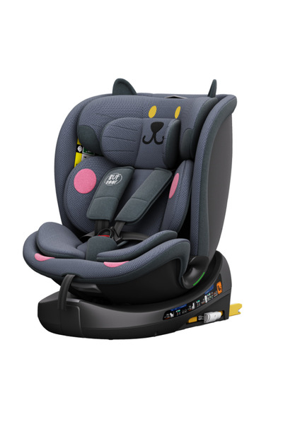 BUF BOOF Scaun Auto B-Joy DELUXE iSIZE DarkGreyCAT Isofix pozitie somn 155 grade rotativ 360 grade