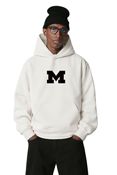 DM DOLCE MORE سترة رياضية بقلنسوة مطبوعة بثلاثة خيوط من القطن الممشط للجنسين