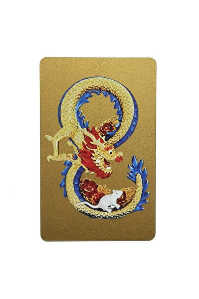 Feng Shui Card cu Dragon si Sobolan, Mangusta in forma de cifra 8 si nodul mistic