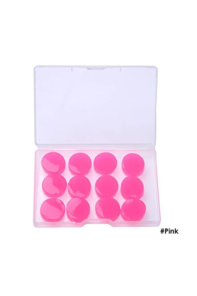 Choice سدادات أذن سيليكون للنوم باللون الوردي، 12 قطعة، عازلة للصوت، مضادة لل...