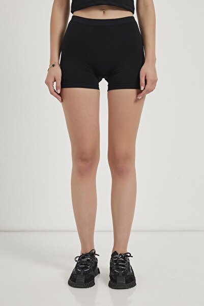 Arma Life Kadın Basic Toparlayıcı Siyah Mini Spor Tayt Şort