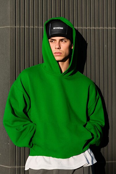 DM DOLCE MORE سترة رياضية بقلنسوة مطبوعة من القطن الممشط بثلاث خيوط للجنسين