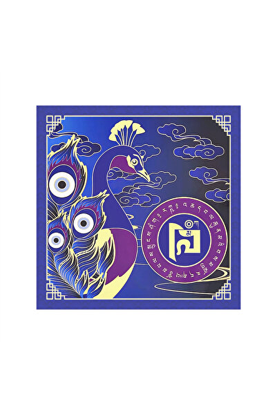 Feng Shui Abtibild sticker pentru protectia averii cu paun 2025