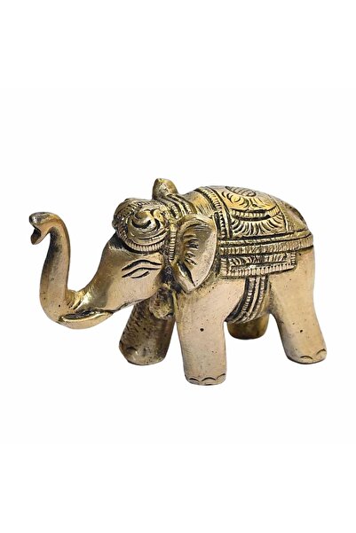 Feng Shui Elefant din bronz cu trompa in sus - 4.5cm