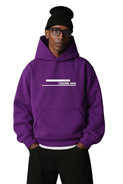 DM DOLCE MORE Hanorac unisex cu glugă cu imprimeu .TOXION.NEN