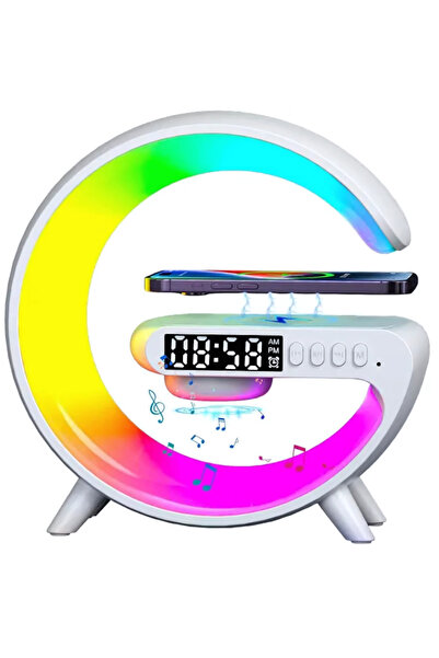 TEHNOSHOP 4in1 portable speaker with RGB LED, wireless charging and FM radio