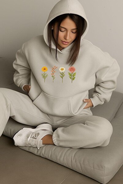 BENROMA 3 NITI PE Pamučni džersej PIĆE TISKANA UNISEKS KAPA Sa kapuljačom KONJ