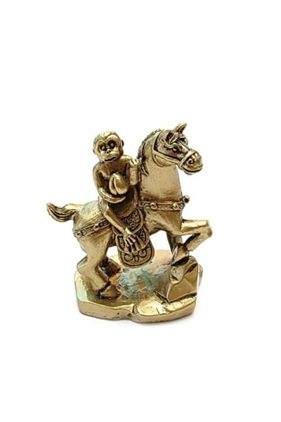 Feng Shui Maimuta cu piersica calare pe cal