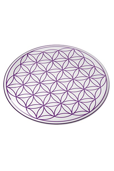 Feng Shui 3D Flower of Life Sticker, Purple Symbol of Life