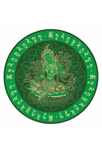 Feng Shui Abtibild sticker cu Tara Verde - mare