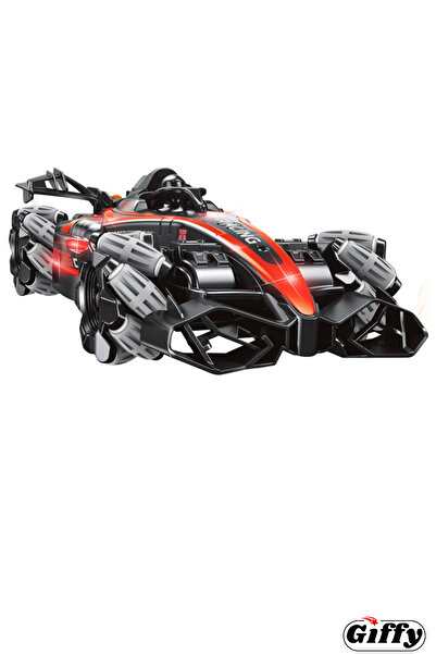 giffy Oyuncak Uzaktan ve Bilekten Kumandalı Full fonksiyon Hareket Eden Buhar Atan Formula 1 Araba