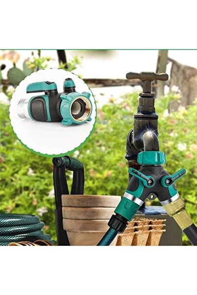 Manolex Conector pentru robinet tip splitter 2 cai anti-scurgere, aliaj zinc ...