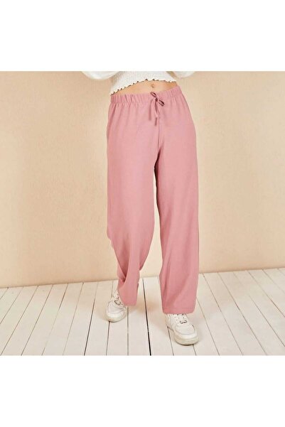 BEYAZTOPTAN Women's Aerobine Pants with Belt and Elastic Waist