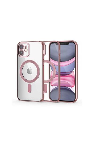Tech-Protect Husa MagSafe pentru Apple iPhone 11 Magshine Roz Aurie
