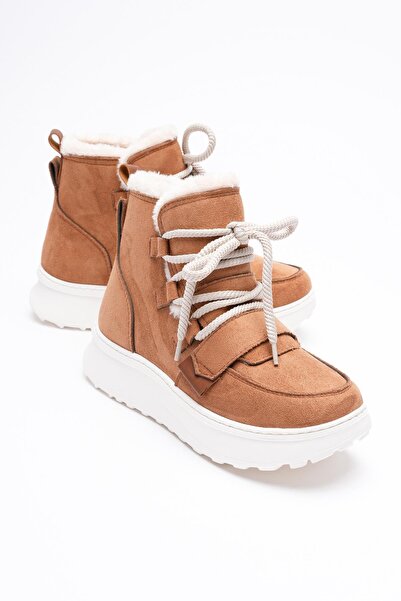 Mubiano Γυναικείες αθλητικές μπότες Veyra με λεπτομέρεια από γούνα καστόρι