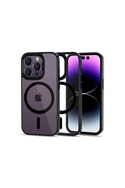 Tech-Protect Husa MagSafe pentru Apple iPhone 14 Pro Magmat Clear Neagra