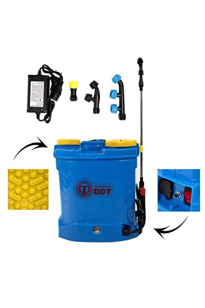 DDT Pompă electrică de pulverizare, 12L, DDT, 12V, 5,5 bar, 3 duze de pulveri...
