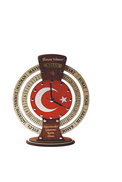 SHELİFE Öğretmenler gününe özel Sonsuz Maya Takvimli Masa Saati