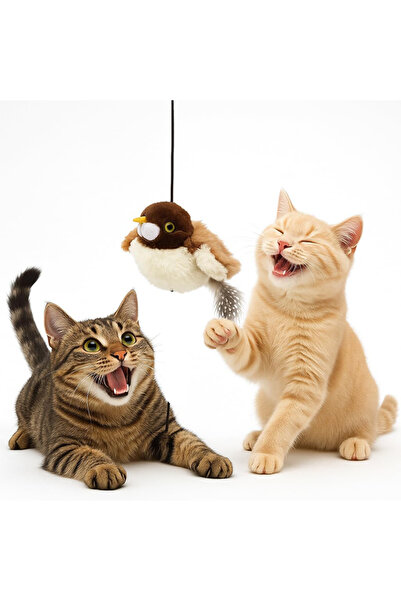 Sellix Cat Toy Touch Activated Flapping Wings Realistic Bird Sounds Rechargeable