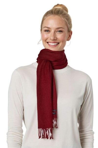 DACSHOP Women's scarf uni 24U, 180x70cm, red maple