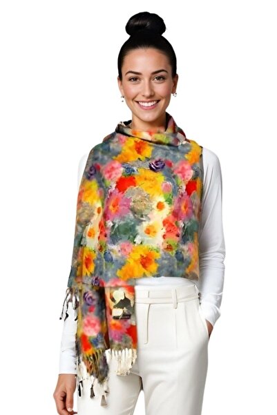 DACSHOP Lady's cashmere scarf F, Dacali, multicoloured, 180 x 70 cm