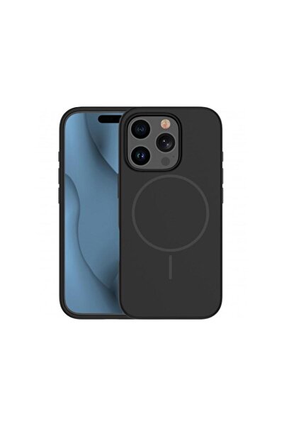 OEM Husa MagSafe pentru Apple iPhone 15 Pro Silicone Thin Neagra