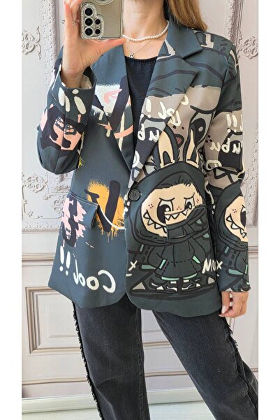 MAXORA SHOP Sacou LaBubu cu imprimeuri vesele