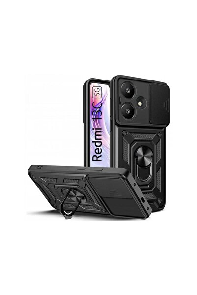 Tech-Protect Husa pentru Xiaomi Poco M6 / Redmi 13C 5G CamShield Pro Neagra