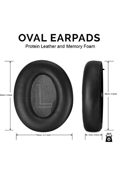 Generic Replacement Earpads Cushions for Anker Soundcore Headphones Q30 and Anker Q35