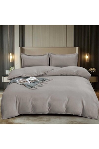 Casa de Vis Set lenjerie de pat dublu, bumbac satinat, 180 x 200 cm, 4 piese,...