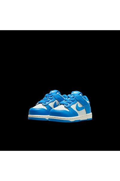 Nike dunk low td beyaz bebek çocuk deri ayakkabı - lastik bağcıklı kolay giyilebilir -fb9107
