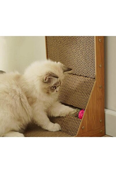 Manolex Cat Play Set Sisal Type 2 in 1 Vertical and Horizontal, Toy Included, Brown