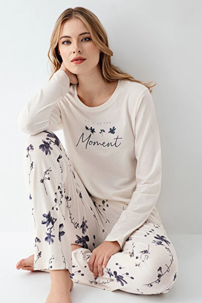 Kocabey 3411-S Women's Long Sleeve Pajama Set