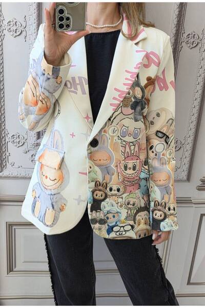 GLAMSI Women's jacket with cheerful prints, LaBubu