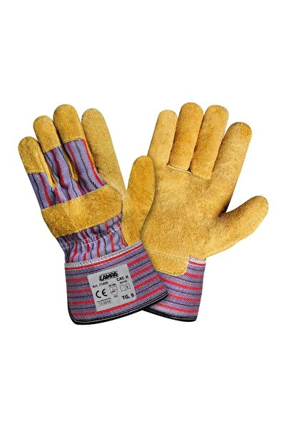 Lampa Mănuși de lucru multicolore LAM71400, din piele naturală, mărimea 9