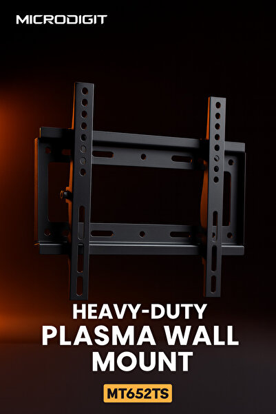 Microdigit حامل جداري قوي للتلفزيون من مايكرو ديجيت – يناسب 14 إلى 42 بوصة، ق...