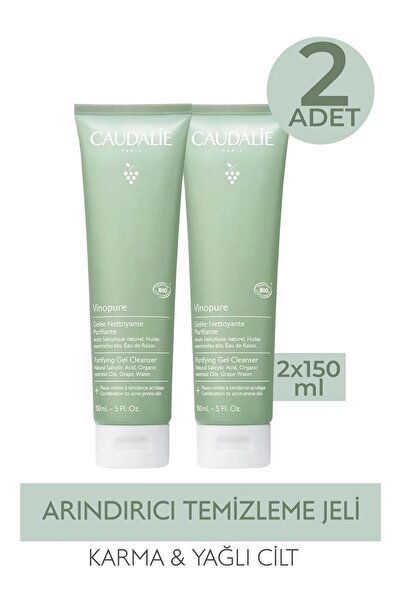 Caudalie Vinopure Nettoyante Purifiante Gel 150 ml 2 Adet