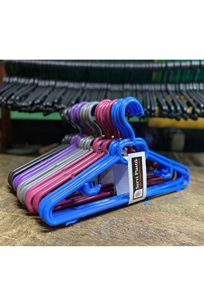 Servi plastik 6'LI EKO ELBİSE ASKISI