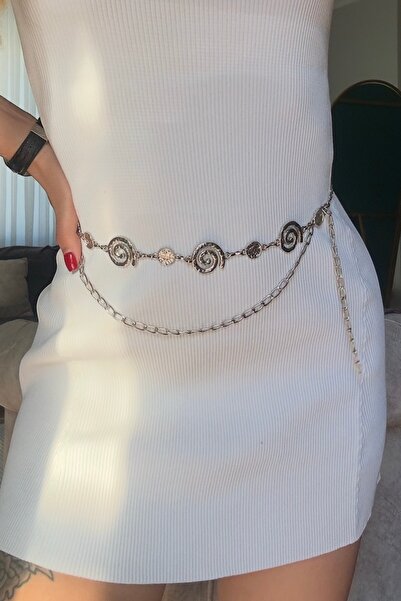 Cholyn Silver Zincir Kadın Kemeri