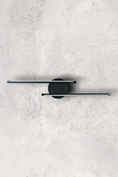 Luzarana Sare Aplik Modern Tasarım Siyah Renk Gün Işığı Ledli Banyo - Mutfak - Salon Led Duvar Aplik