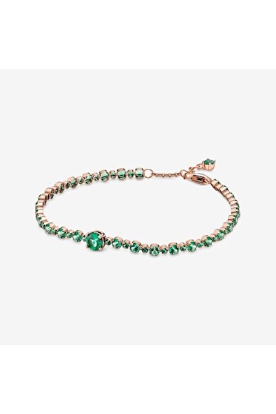 Pandora Bratara Stralucitoare tip Tenis Pave Cristal verde - 18cm