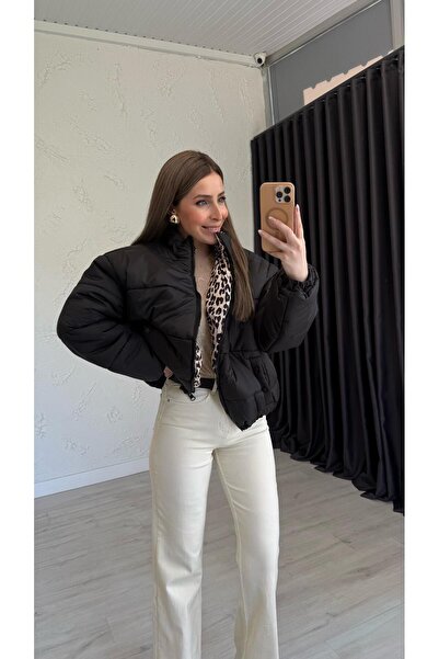 elif teke Double-Sided Inflatable Coat Jacket Black