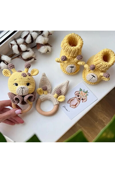 BABYBOUTİQUEHOUSE Amigurumi zürafa set