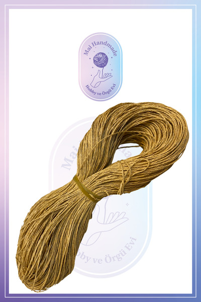 Mai Handmade Hobby ve Örgü Evi Doğal Kağıt İp 300-350 Gr Yaklaşık 300-350 Met...