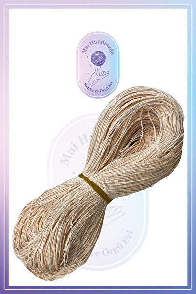 Mai Handmade Hobby ve Örgü Evi Doğal Kağıt İp 300-350 Gr Yaklaşık 300-350 Met...