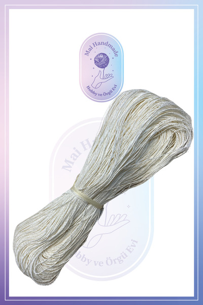 Mai Handmade Hobby ve Örgü Evi Doğal Kağıt İp 300-350 Gr Yaklaşık 300-350 Met...