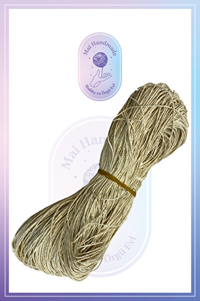 Mai Handmade Hobby ve Örgü Evi Doğal Kağıt İp 300-350 Gr Yaklaşık 300-350 Met...