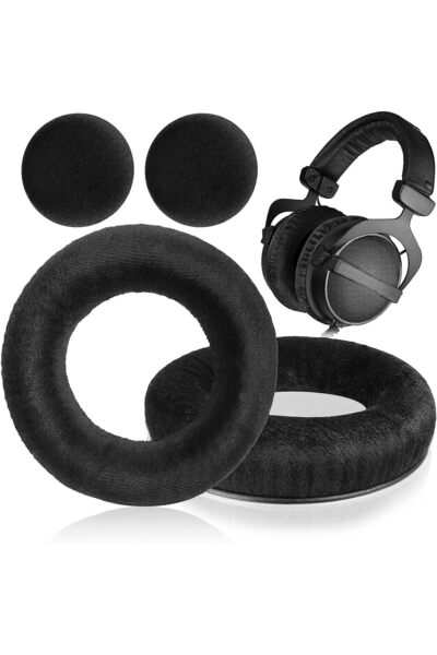 PadForce Set of 2 sponges for Beyerdynamic DT990 PRO, DT660, DT440 headphones - Black