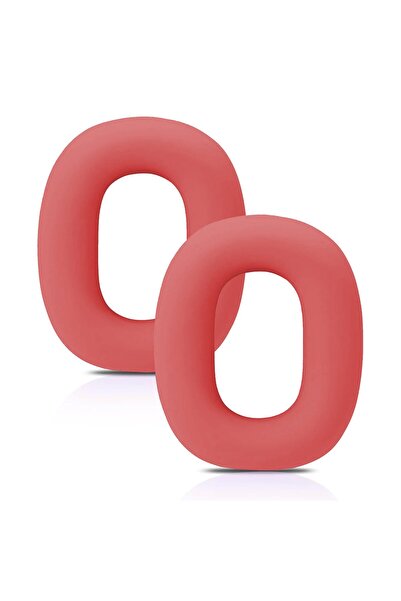 PadForce Set de 2 huse din silicon pentru AirPods Max – Protecție din burete pentru sport și fitness, roșu